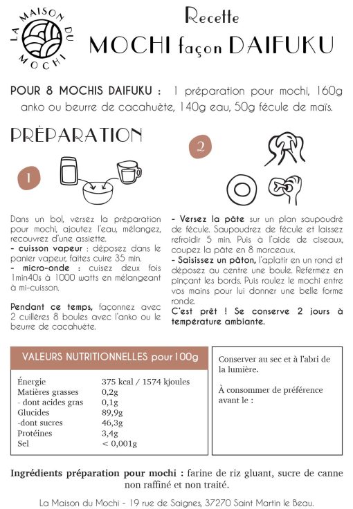 Kit Pâte à mochi daifuku – Image 4